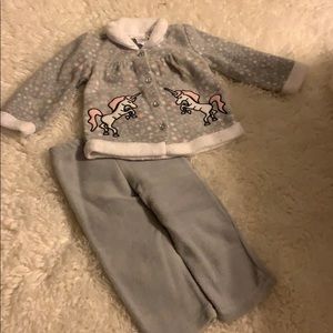 Grey And Pink Girls Winter Outfit